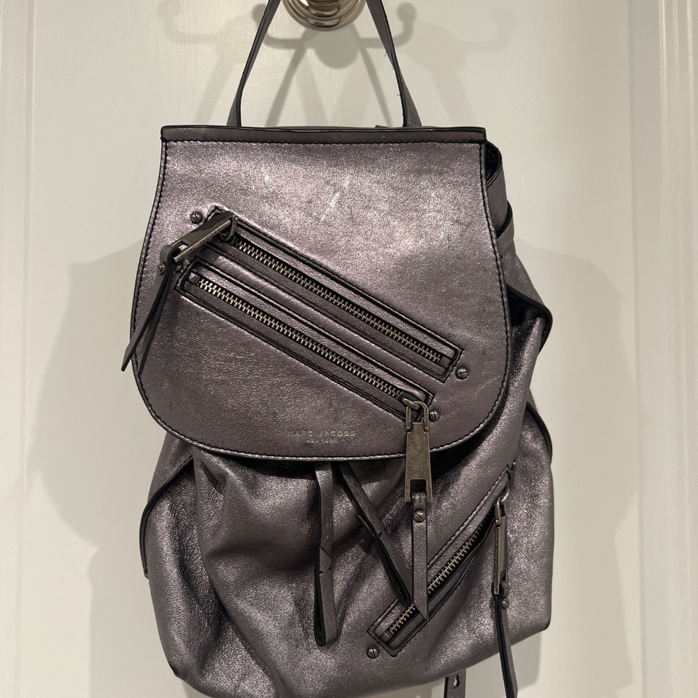 Marc Jacobs Mini Silver Backpack - image 4